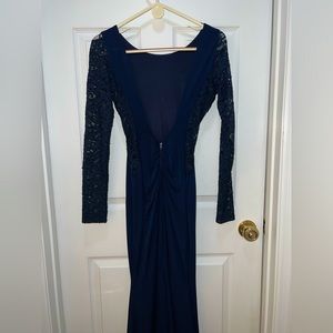 Stunning navy blue & lace formal dress. Size 3. Selling for $70, ORB